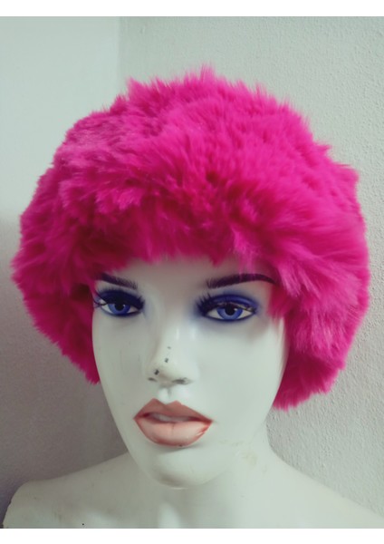 Pelüş Kürk Kafa Bandı ,bandana, Boyunluk ,sıcak Kulaklık, Ayarlanabilir Lastikli En 10-12 cm