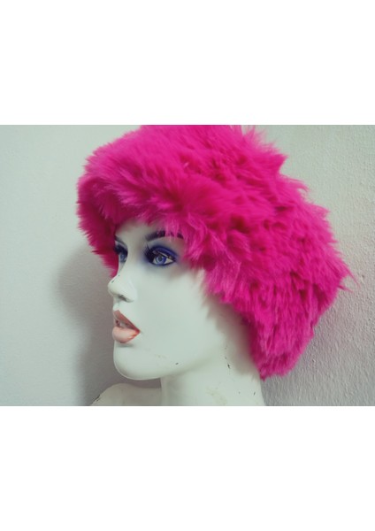 Pelüş Kürk Kafa Bandı ,bandana, Boyunluk ,sıcak Kulaklık, Ayarlanabilir Lastikli En 10-12 cm