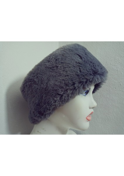 Pelüş Kürk Kafa Bandı ,bandana, Boyunluk ,sıcak Kulaklık, Ayarlanabilir Lastikli En 10-12 cm