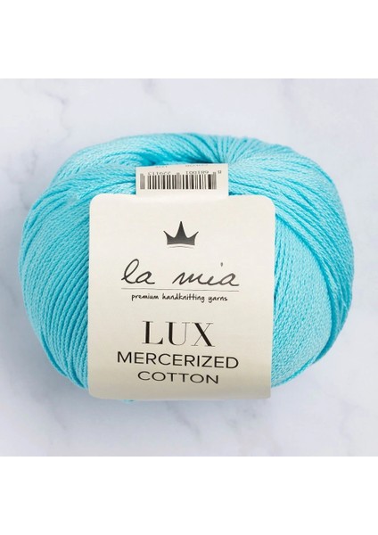 La Mia Lux Mercerized Cotton Cam Göbeği El Örgü Ipi - 123 - 33749