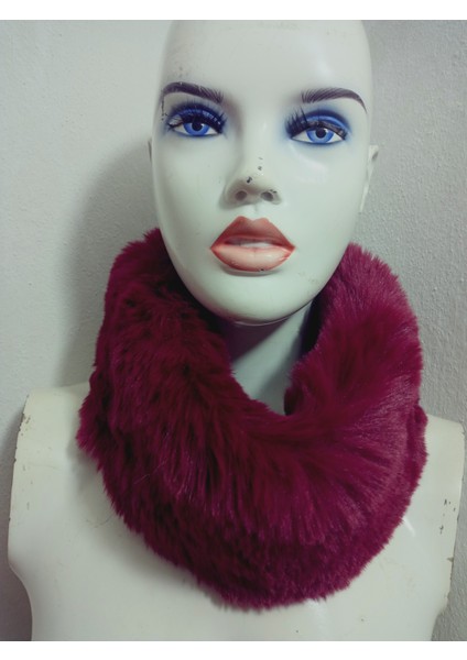 Pelüş Kürk Kafa Bandı ,bandana, Boyunluk ,sıcak Kulaklık, Ayarlanabilir Lastikli En 10-12 cm