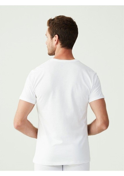 Erkek, Lisanslı, Uspa, Beyaz, Pamuk- Modal 2'li Kısa Kollu Yuvarlak Yaka Atlet fiyatları