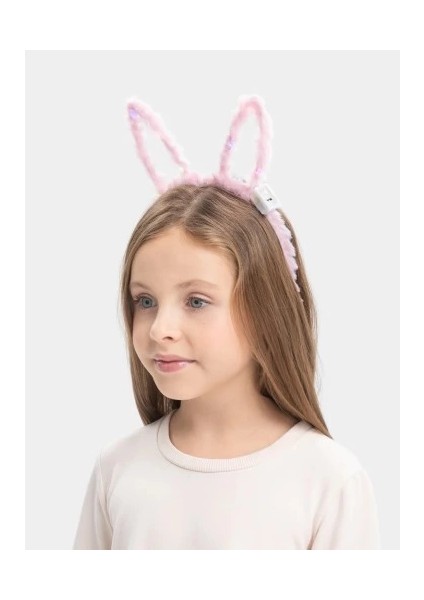 LED Işıklı Peluş Tavşan Kulak Taç Pembe fırsatları