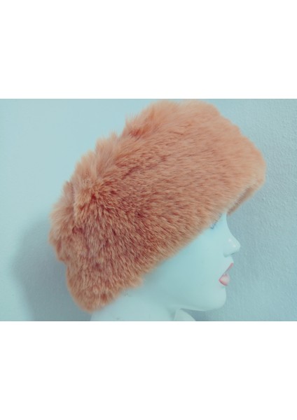 Pelüş Kürk Kafa Bandı ,bandana, Boyunluk ,sıcak Kulaklık, Ayarlanabilir Lastikli En 10-12 cm
