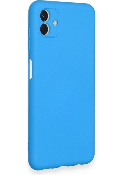 Samsung Galaxy A04 Kılıf Nano Içi Kadife Silikon - Mavi fiyatları