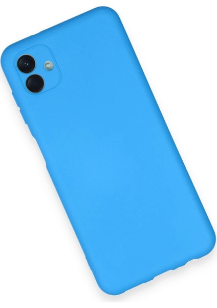 Samsung Galaxy A04 Kılıf Nano Içi Kadife Silikon - Mavi modelleri