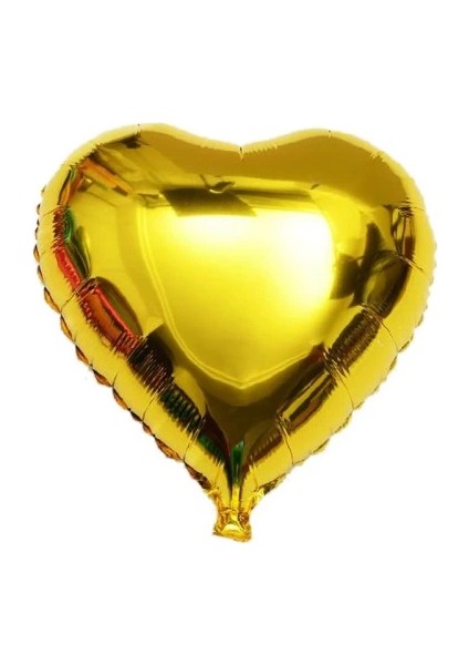 Kalp Balon Folyo Sarı 60 cm 24 Inç