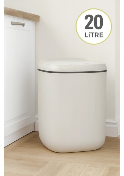 Sensörlü Açıp Kapanan Teknolojik Akıllı Antibakteri Karşıtı Sterilize Çöp Kovası Dört P