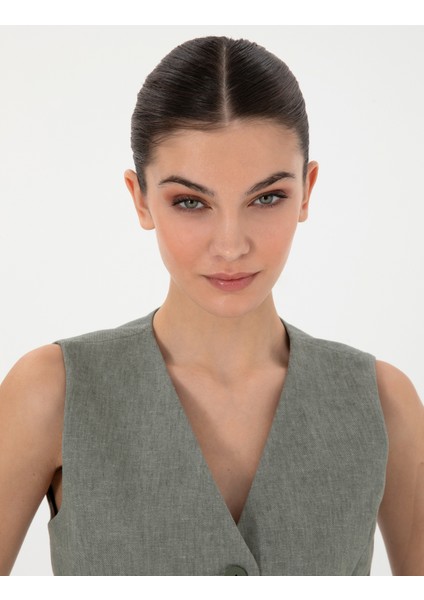 Kadın Haki Yelek 50306488-VR027 fiyatları