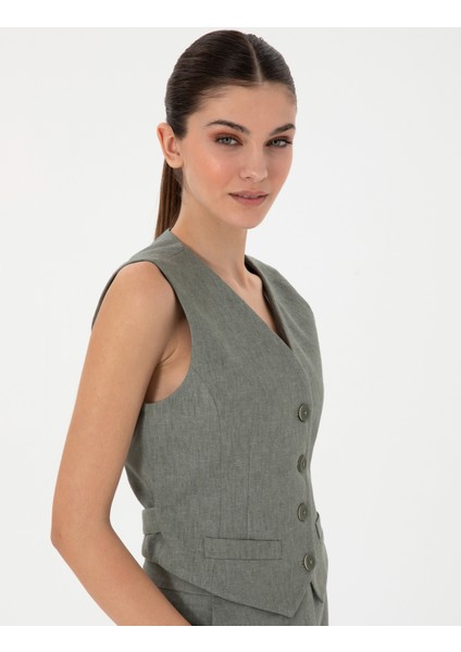 Kadın Haki Yelek 50306488-VR027 modelleri