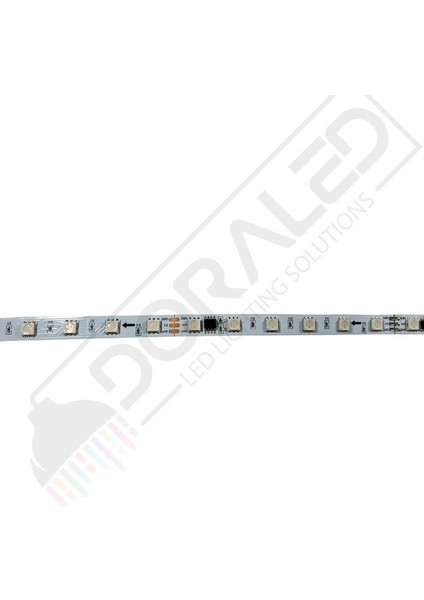 24V WS2811 Rgb Pixel Cob Şerit LED 60 Ledli IP20 5m