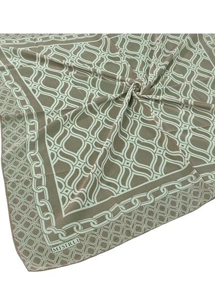 Mısırlı Eşarpları Emprime Krep Desenli Eşarp