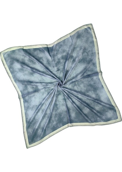 Ebruli Soft Pamuklu Desenli Eşarp - 95X95 cm fiyatları