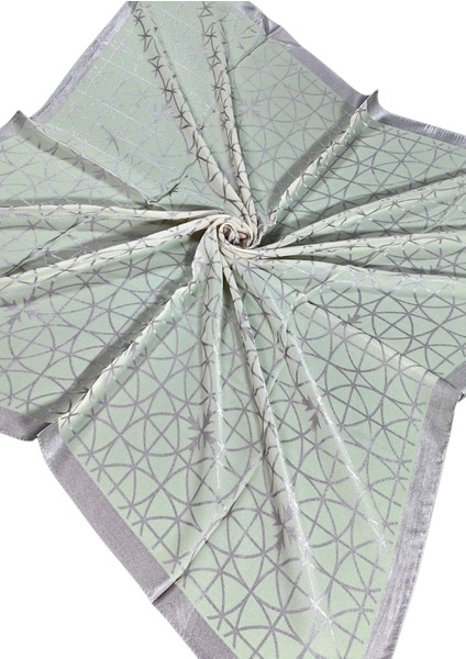 Mısırlı Eşarpları Devore Geometrik Desenli Eşarp modelleri