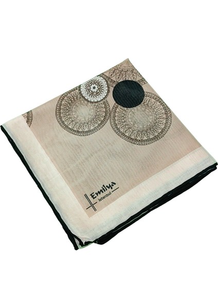 Emilya Kadın Fresh Şifon Desenli Geometrik Eşarp 90X90 cm fiyatları