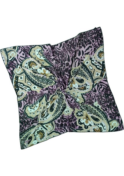 Emilya Fres Krep Leopar Desenli Eşarp 90X90 cm fiyatları