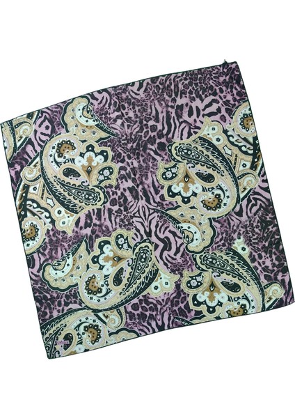 Emilya Fres Krep Leopar Desenli Eşarp 90X90 cm modelleri