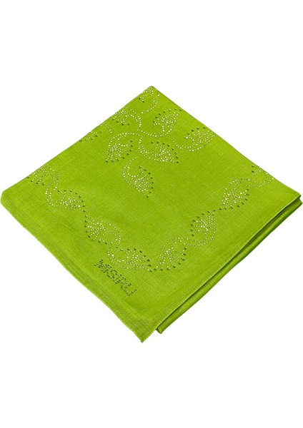 Mısırlı Eşarpları Taşlı Pamuklu Yazma Eşarp - 100X100 cm