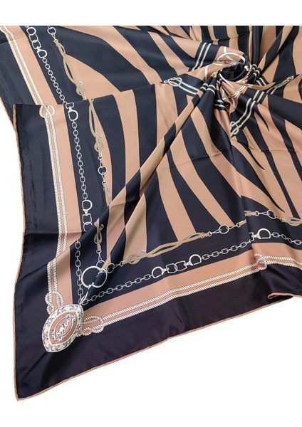 Vesi Eşarp Zincir Desenli Sport Twill Eşarp 120X120 cm modelleri