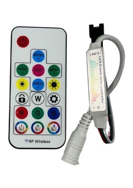 SP104E WS2811-WS2812 Volt Argb Müzikli Pixel Kontrol Devresi Rf Kumandalı Magic LED indirimleri