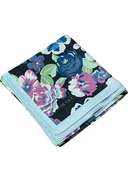 Buqle Jan Jan Çiçek Desenli Saten Eşarp - 100X100 cm fiyatları