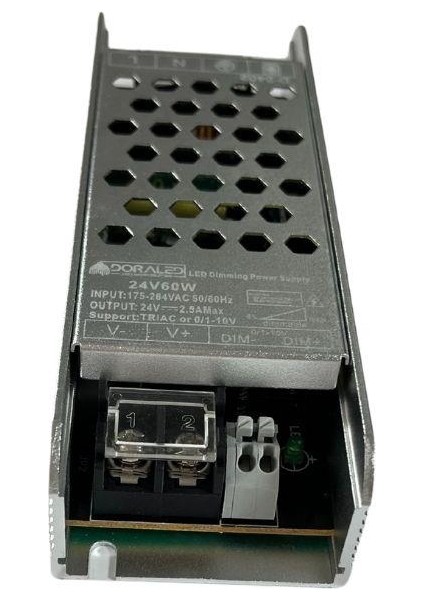 24 Volt Dim Edilebilir Triac Dimmer Şerit LED Adaptör 2.5 Amper 60 Watt IP20