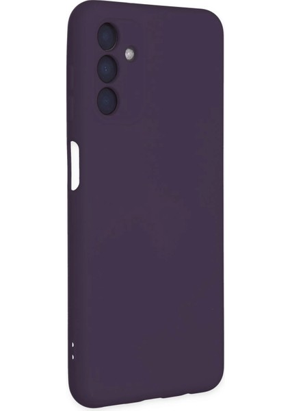 Samsung Galaxy A04S Kılıf Nano Içi Kadife Silikon - Mor