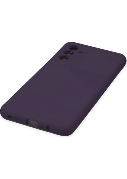 Samsung Galaxy A04S Kılıf Nano Içi Kadife Silikon - Mor
