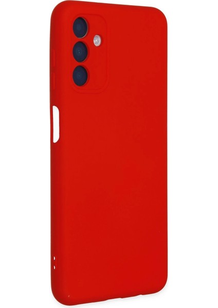 Samsung Galaxy A04S Kılıf Nano Içi Kadife Silikon - Kırmızı