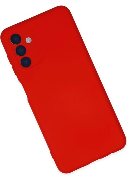 Samsung Galaxy A04S Kılıf Nano Içi Kadife Silikon - Kırmızı