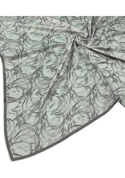 Valino Desenli Şifon Eşarp – 90X90 cm