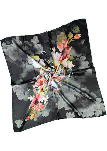 Emilya Rayon Çiçek Desenli Şal Eşarp 90X90 cm fiyatları