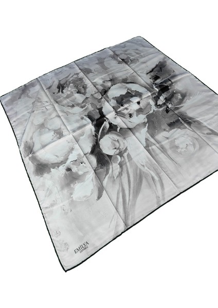 Emilya Rayon Çiçek Desenli Eşarp 90X90 cm