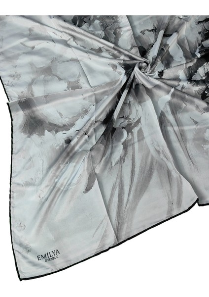 Emilya Rayon Çiçek Desenli Eşarp 90X90 cm modelleri