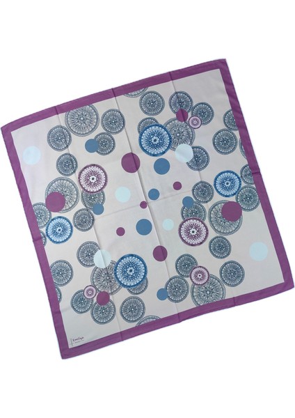 Emilya Kadın Fresh Şifon Desenli Geometrik Eşarp 90X90 cm modelleri