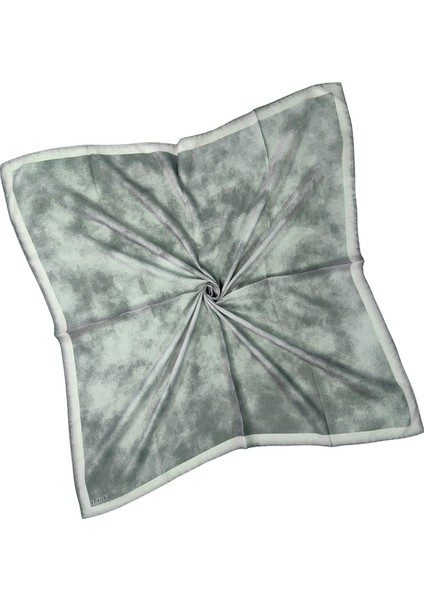 Ebruli Soft Pamuklu Desenli Eşarp - 95X95 cm fiyatları