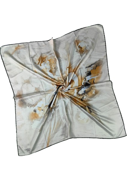 Emilya Rayon Çiçek Desenli Eşarp 90X90 cm modelleri