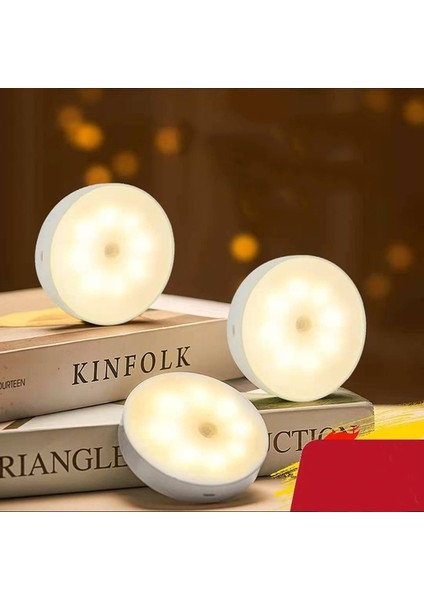 3' Lü Şarjlı LED Gece Lambası - Hareket Sensörlü, Kablosuz ve Taşınabilir Aydınlatma fiyatları