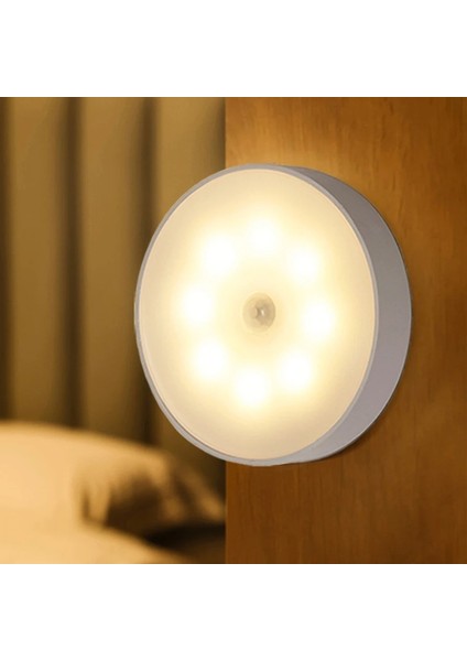 3' Lü Şarjlı LED Gece Lambası - Hareket Sensörlü, Kablosuz ve Taşınabilir Aydınlatma fırsatları