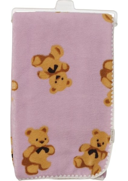 Sevimli Ayıcıklar Desenli 90X100 cm Peluş Bebek Battaniye BBTF.MOR.95076