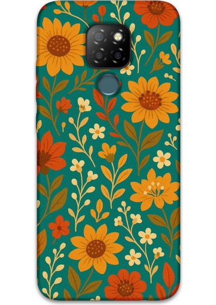 Gm 20 Uyumlu Çiçek Desenli Telefon Kılıfı + Ekran Koruyucu - 5786