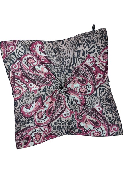 Emilya Fres Krep Leopar Desenli Eşarp 90X90 cm fiyatları