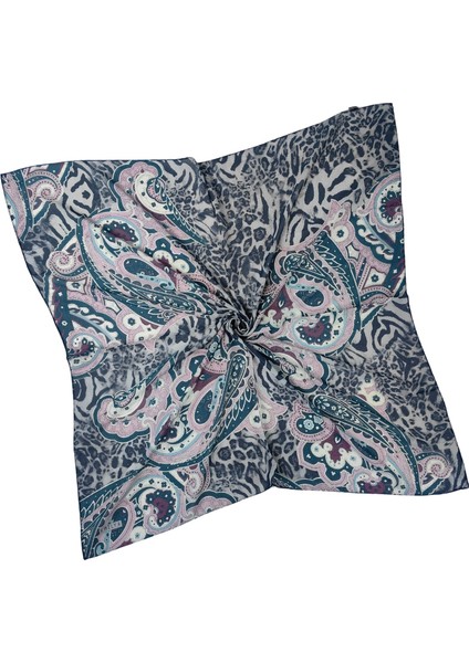 Emilya Fres Krep Leopar Desenli Eşarp 90X90 cm fiyatları