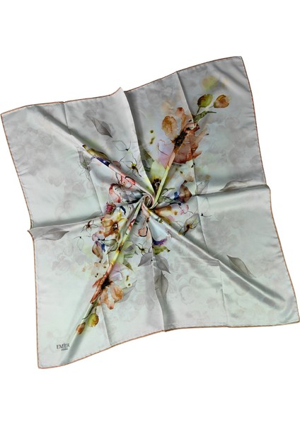 Emilya Rayon Çiçek Desenli Şal Eşarp 90X90 cm fiyatları