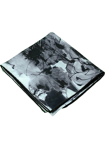 Valino Çiçek Desenli Şifon Eşarp – 90X90 cm modelleri