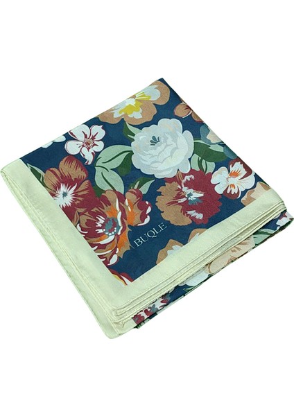 Buqle Jan Jan Çiçek Desenli Saten Eşarp - 100X100 cm modelleri