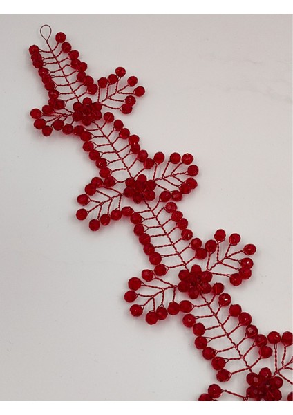 Boncuklu, Çiçekli Kristal Gelin Tacı Saç ve Türban Aksesuarı fiyatları