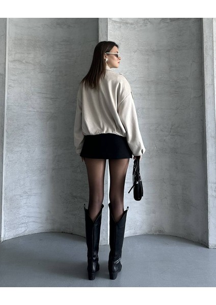 Yeni Sezon Oversize Süet Bomber Ceket modelleri