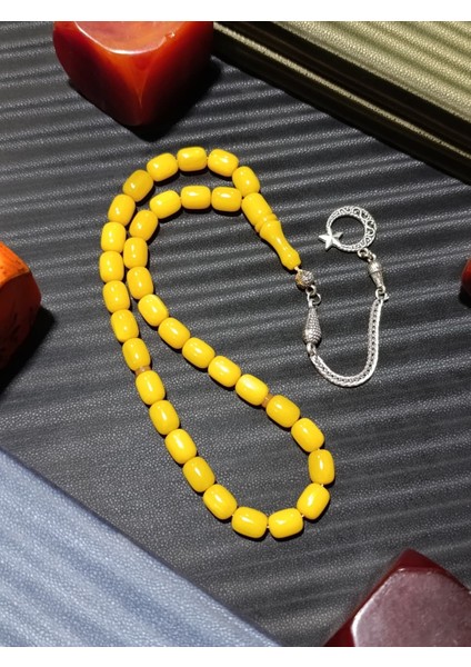 Çubuk Kehribar Tesbih: Altın Sarısı Kapsül Kesim fiyatları