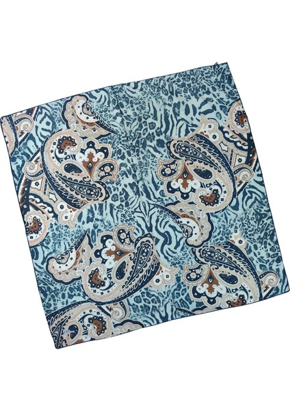 Emilya Fres Krep Leopar Desenli Eşarp 90X90 cm modelleri